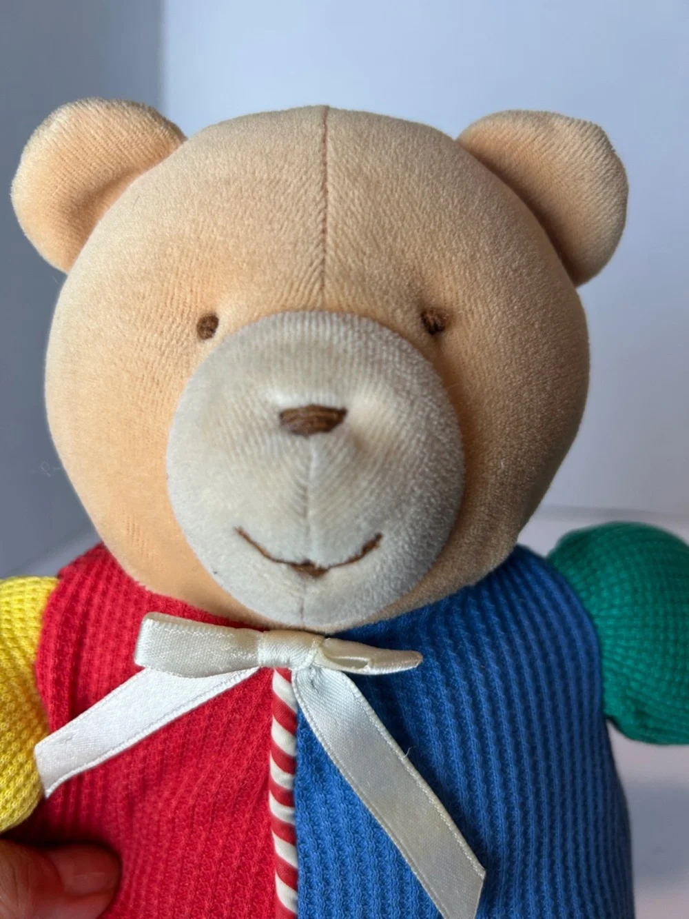 VTG EDEN Plush Bear Waffle Knit Primary Color 13